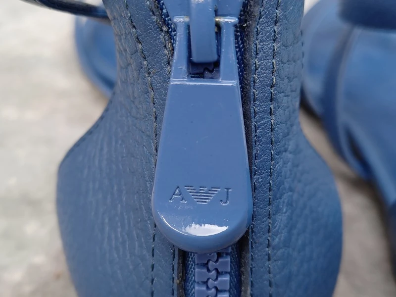 Stijlvolle Armani Jeans Leren Sandalen - Blu Prussia - foto 9