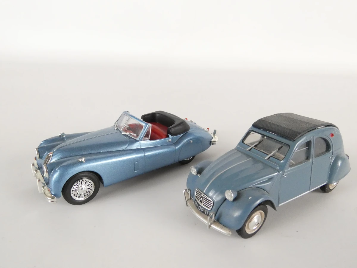 Set van 20 vintage metalen modelauto's - foto 9