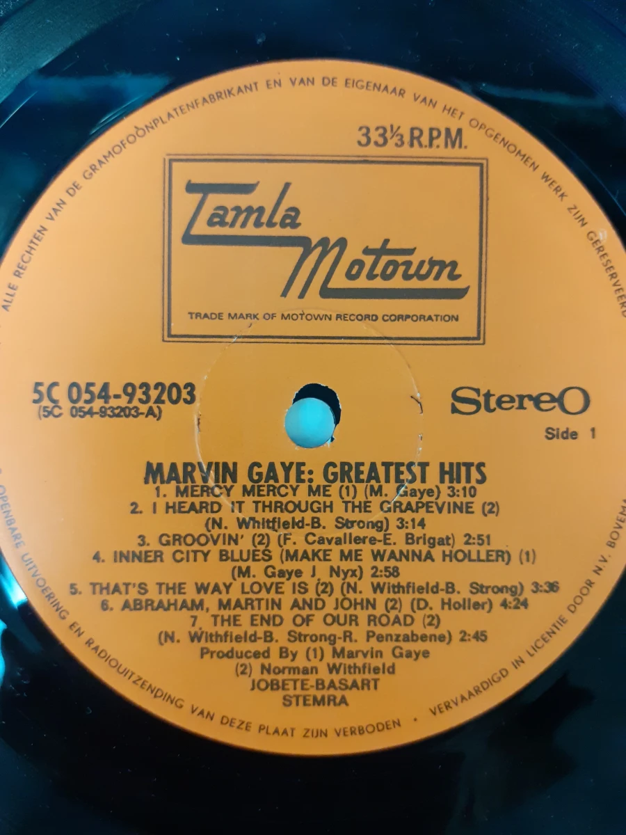 Vinyl: Marvin Gaye - Greatest Hits - foto 3