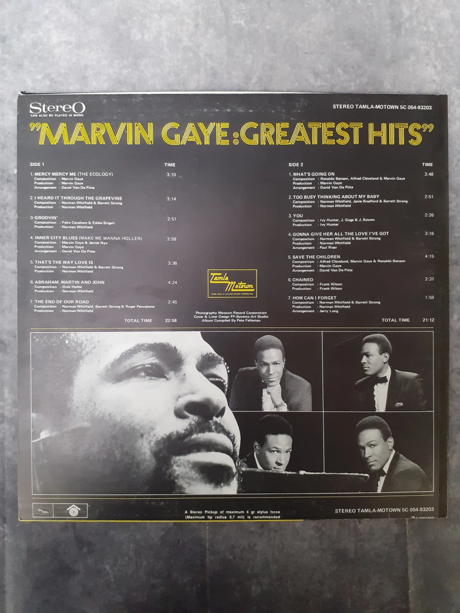 Vinyl: Marvin Gaye - Greatest Hits - foto 2