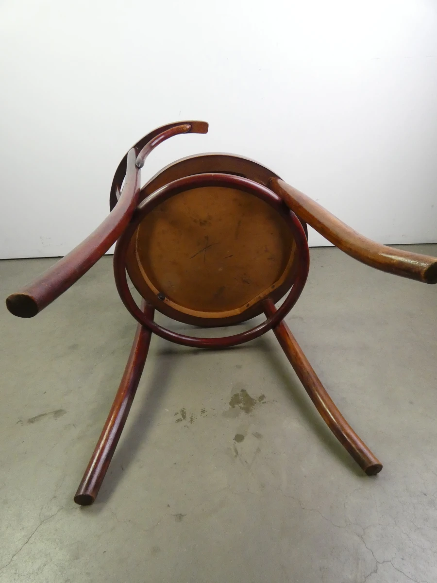 Houten vintage stoel - thonet stijl