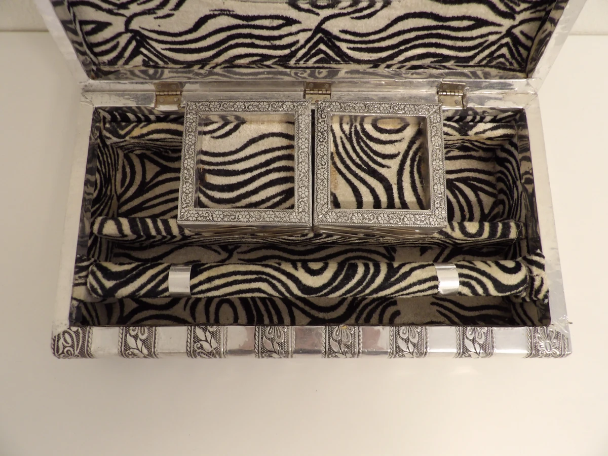 Vintage Indiase zebra-sieradendoos - foto 4