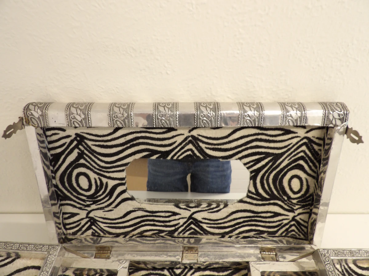 Vintage Indiase zebra-sieradendoos - foto 2
