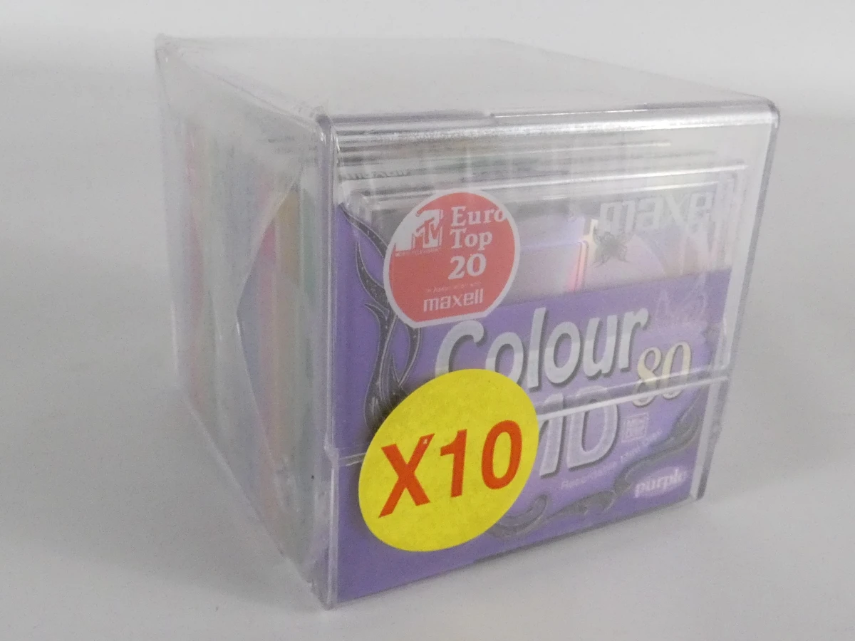 Twee originele MiniDisc-verpakkingen