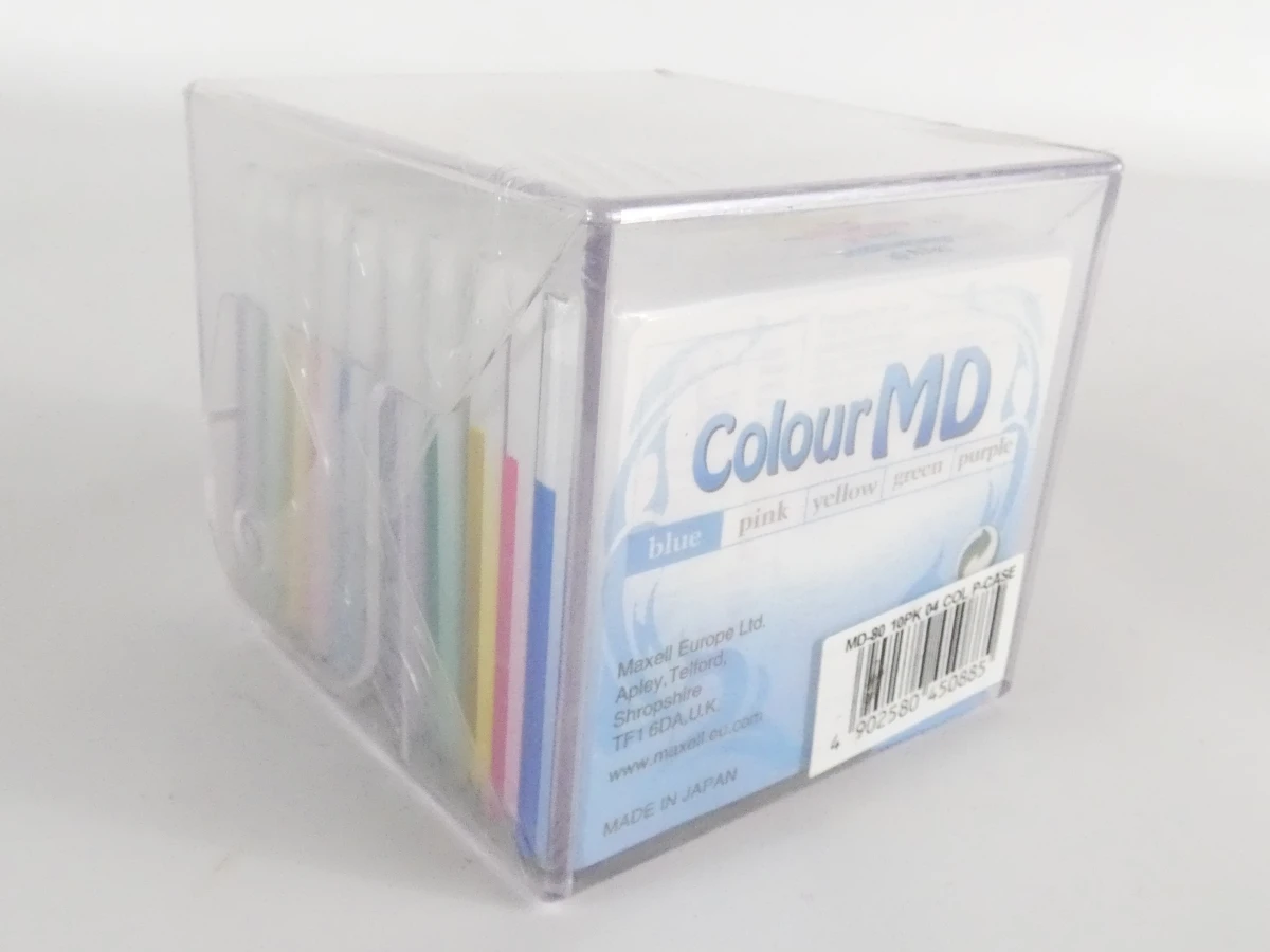 Twee originele MiniDisc-verpakkingen