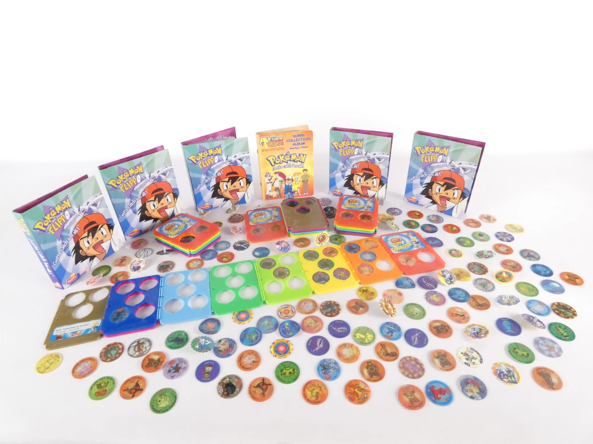 Pokémon Flippo's en verzamelalbums set(317 schijven)