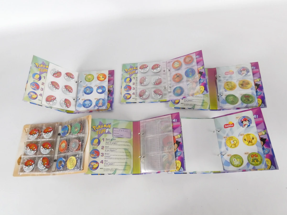 Pokémon Flippo's en verzamelalbums set(317 schijven)