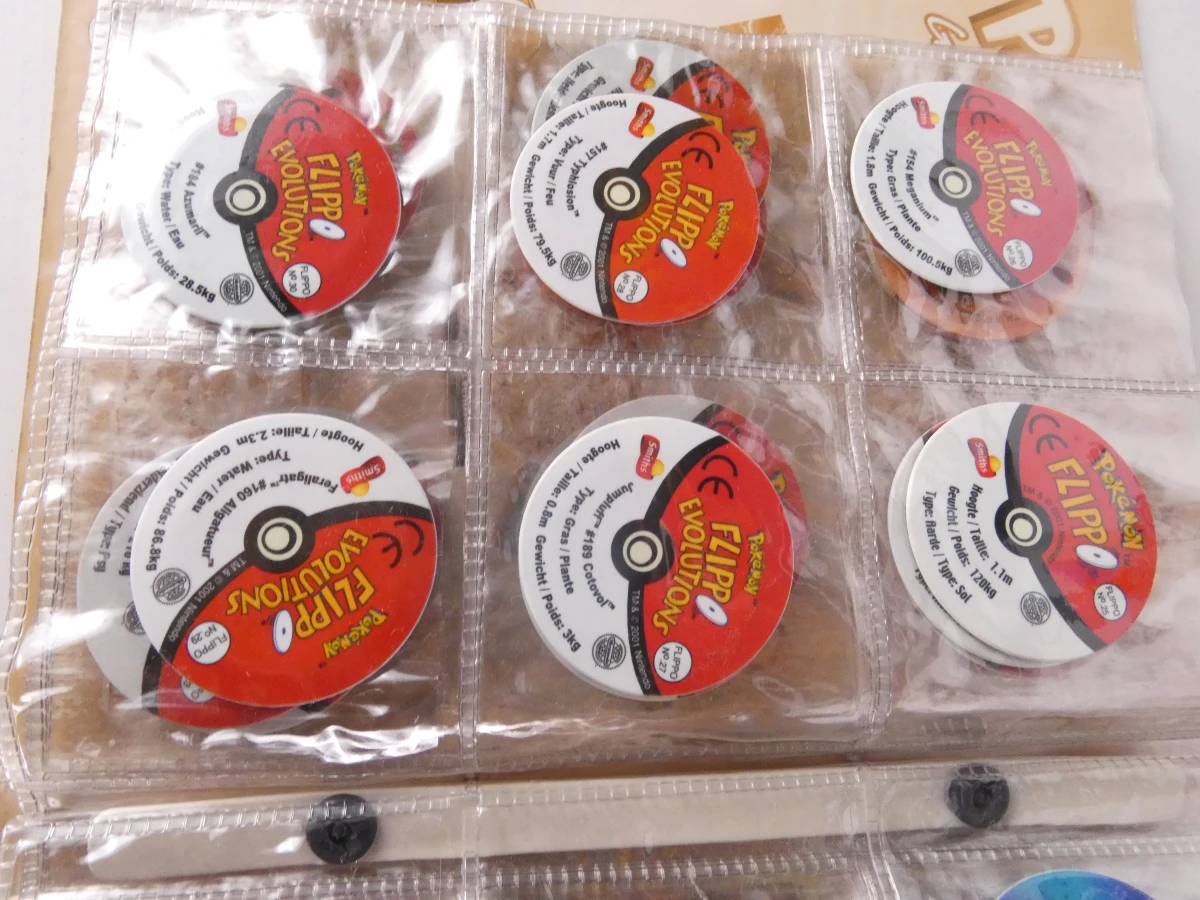 Pokémon Flippo's en verzamelalbums set(317 schijven)