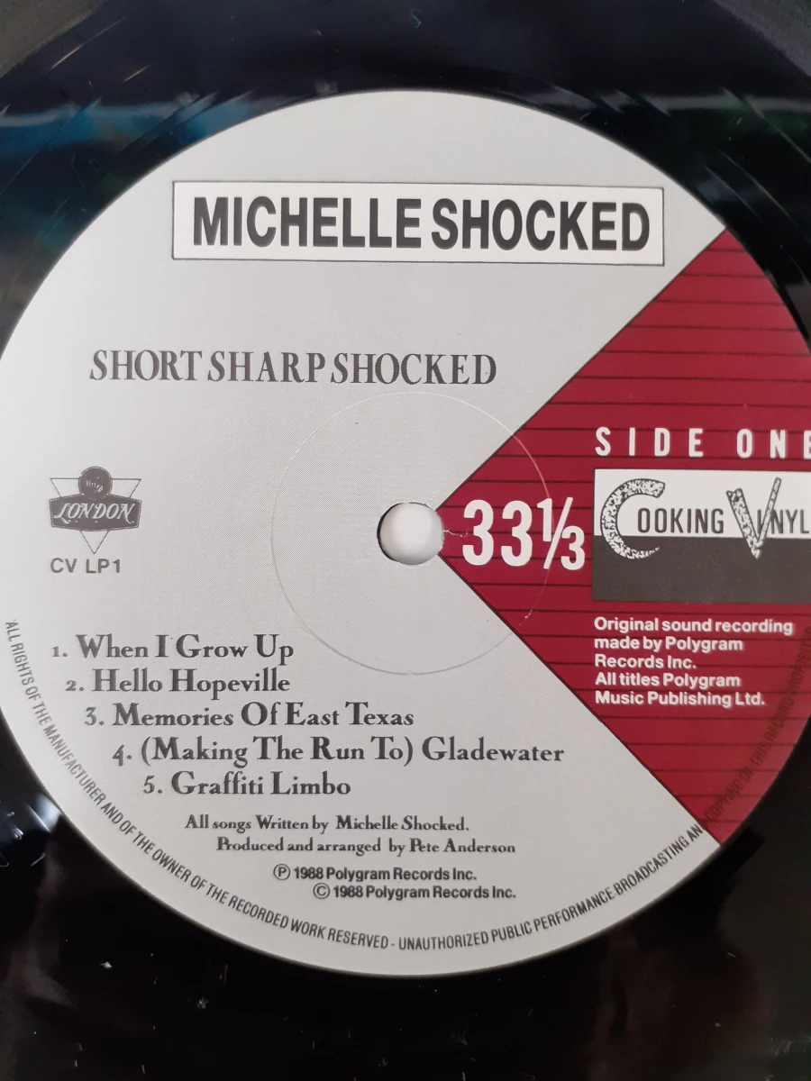 Vinyl: Michelle Shocked - Short Sharp Shocked - foto 5
