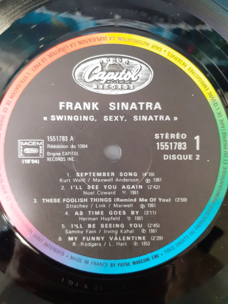 Vinyl: Frank Sinatra - Swinging Sexy Sinatra - foto 5