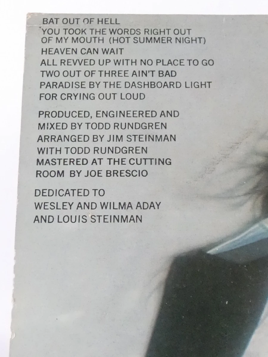 Vinylplaat Meat Loaf - Bat Out of Hell - foto 7