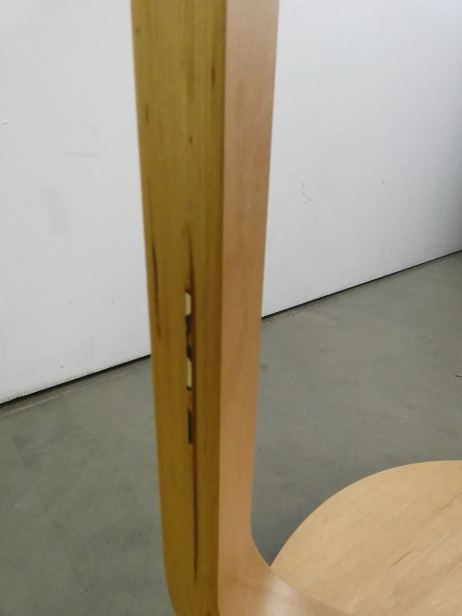 Set van 3 houten krukken met lichte gebruikssporen