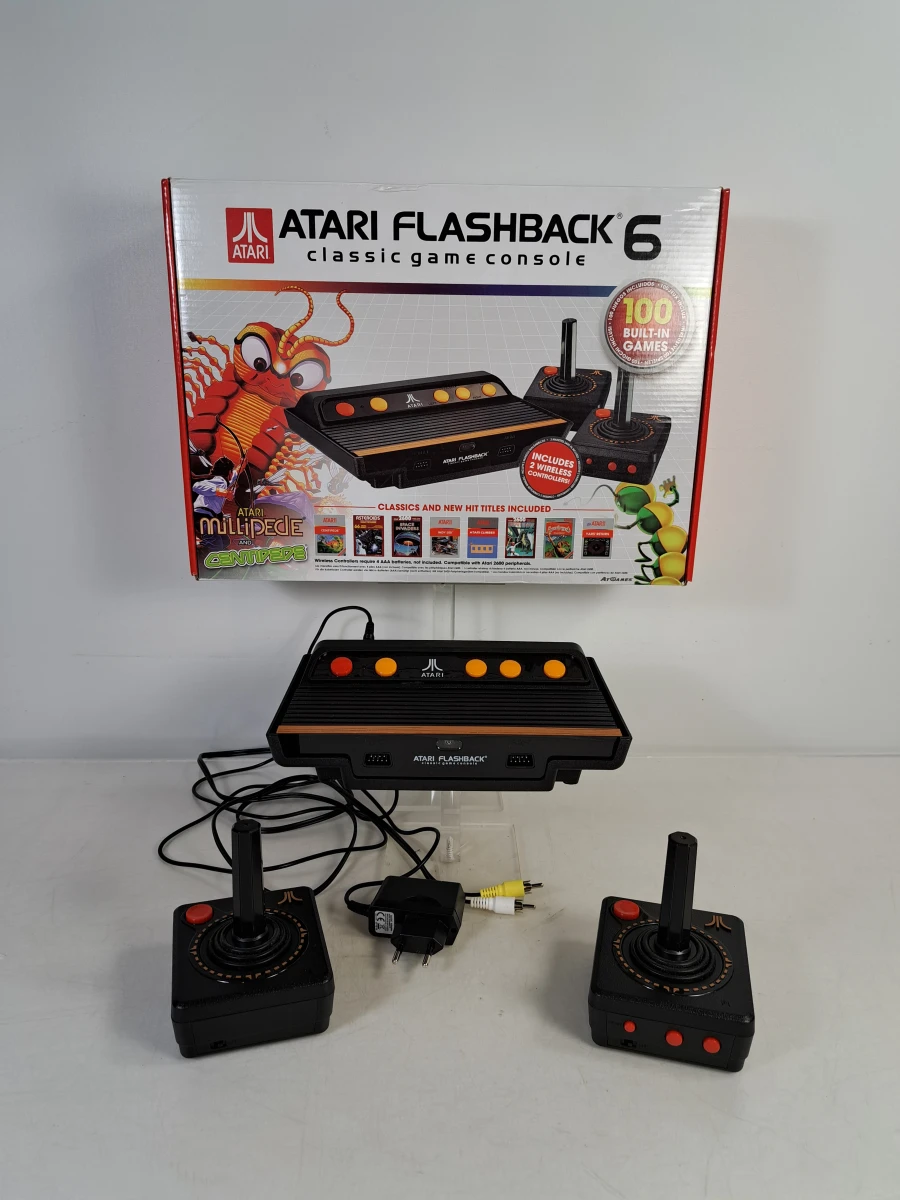 Atari Flashback 6 classic game console met 2 draadloze controllers - foto 2