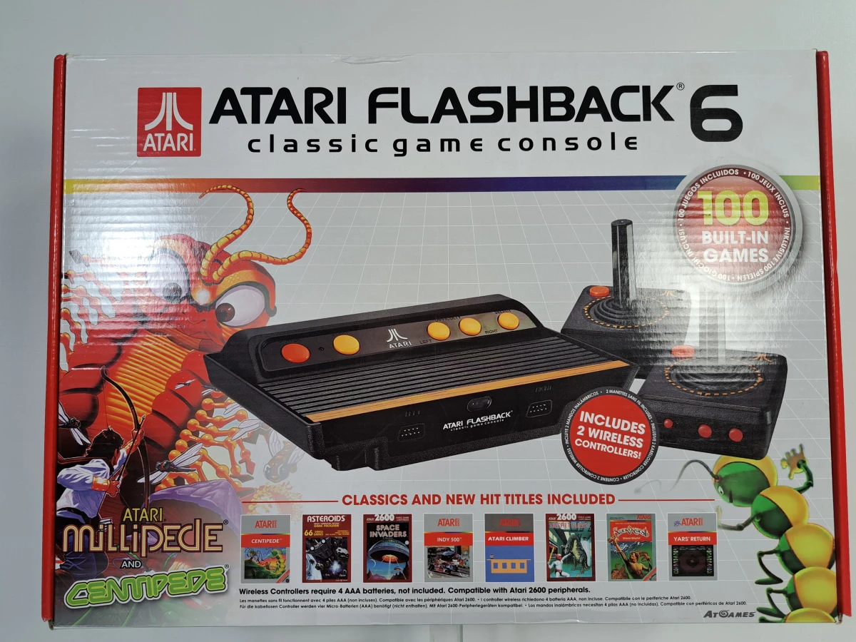 Atari Flashback 6 classic game console met 2 draadloze controllers - foto 3