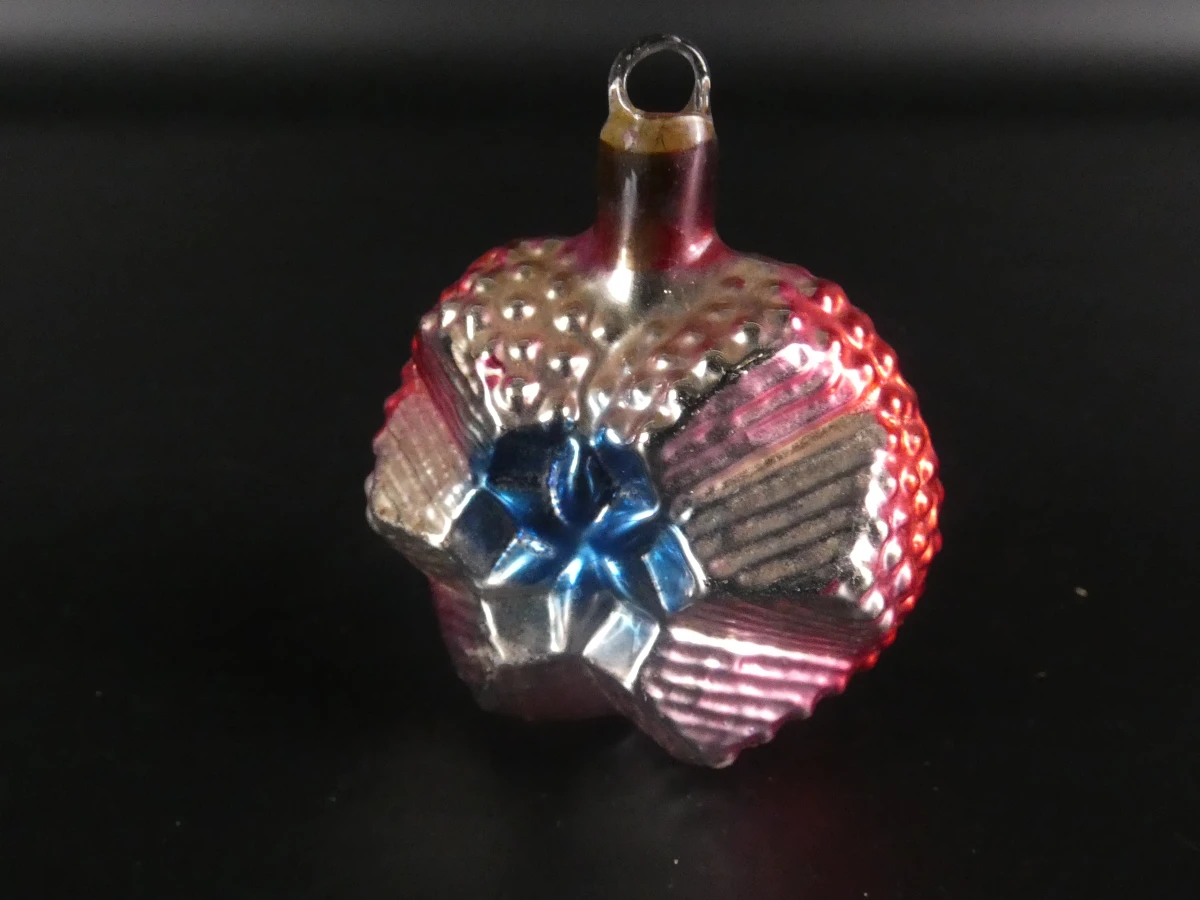 4 vintage ajeko kerstballen van glas - foto 12