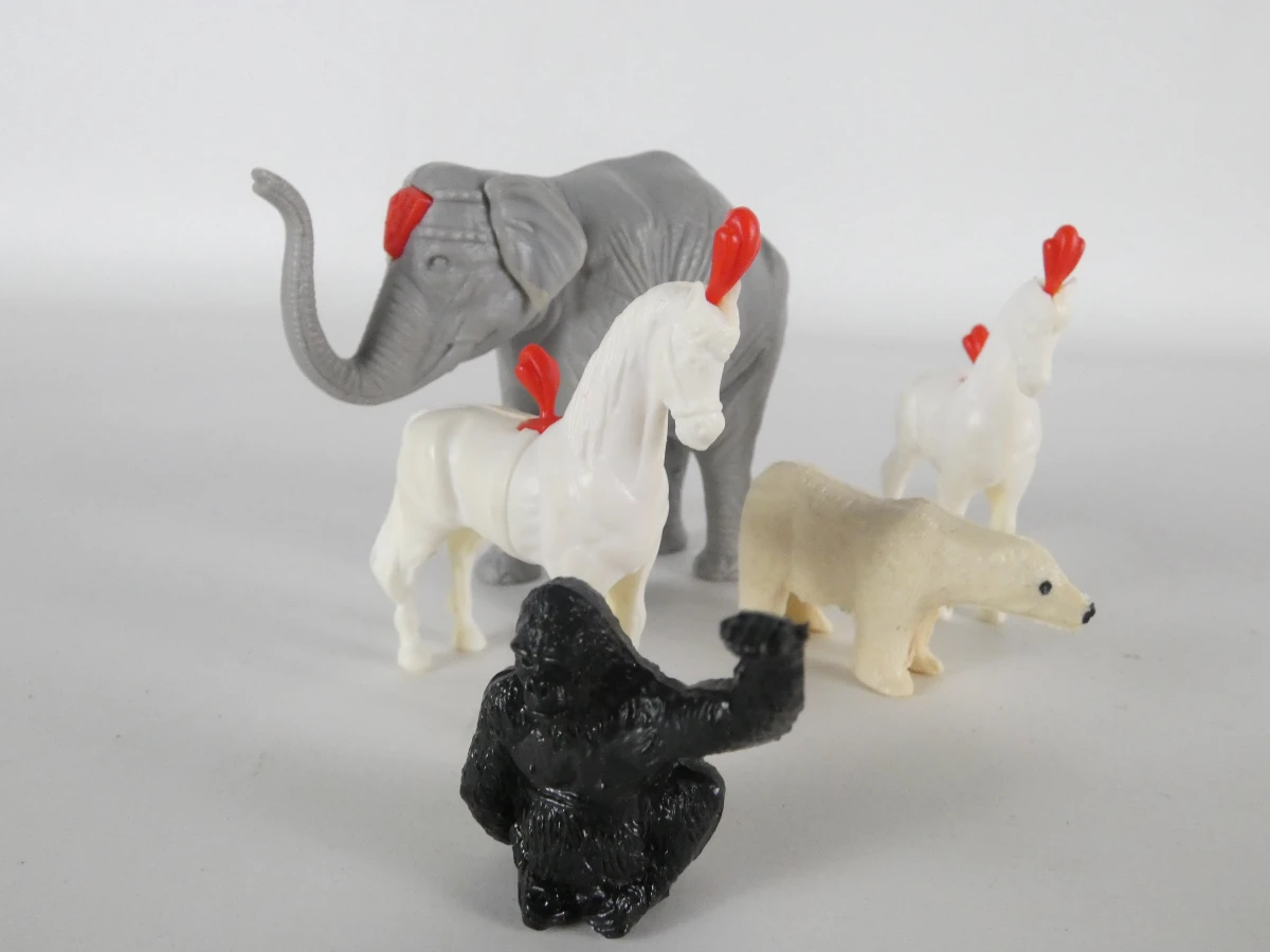 Vintage Corgi Circus Speelset met Voertuigen en Figuren