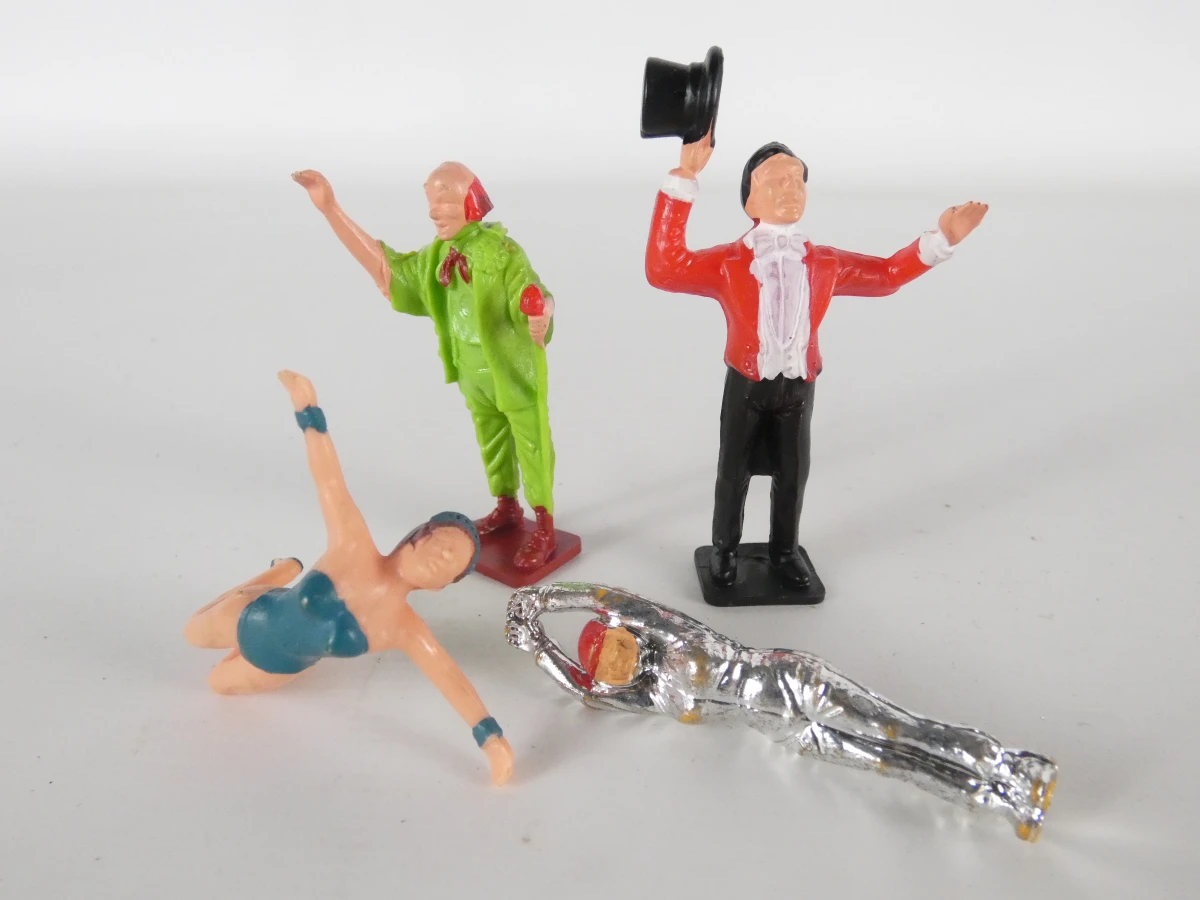 Vintage Corgi Circus Speelset met Voertuigen en Figuren