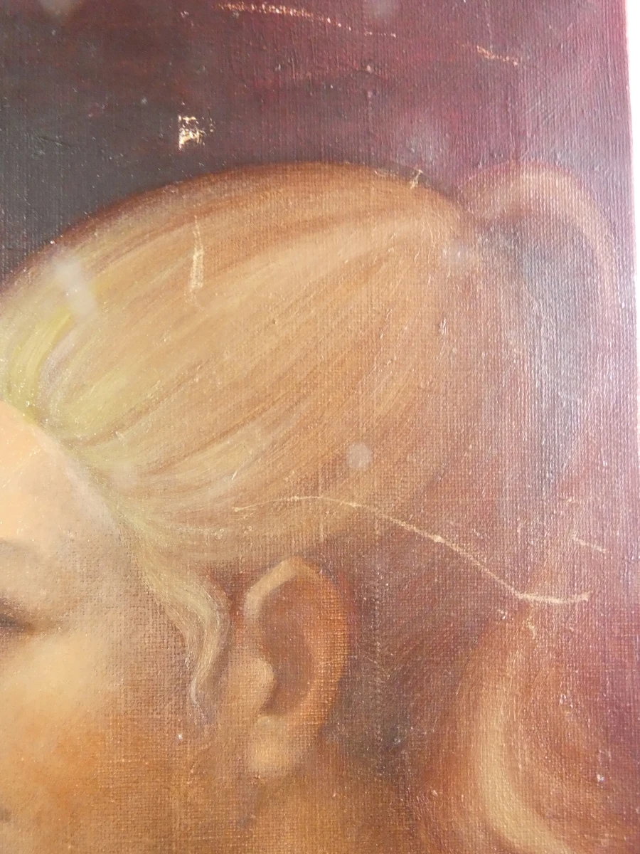 Prachtig mystiek schilderij van vijf vrouwen