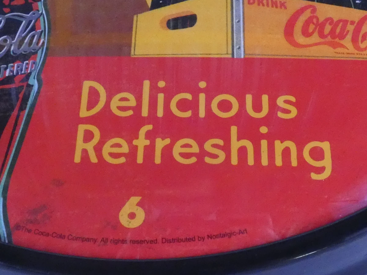 Vintage Coca-Cola wandklok en dienblad set