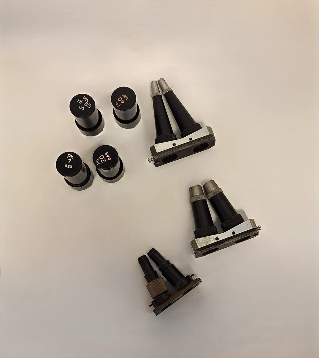 Oude microscoop met houten opbergkist - foto 2