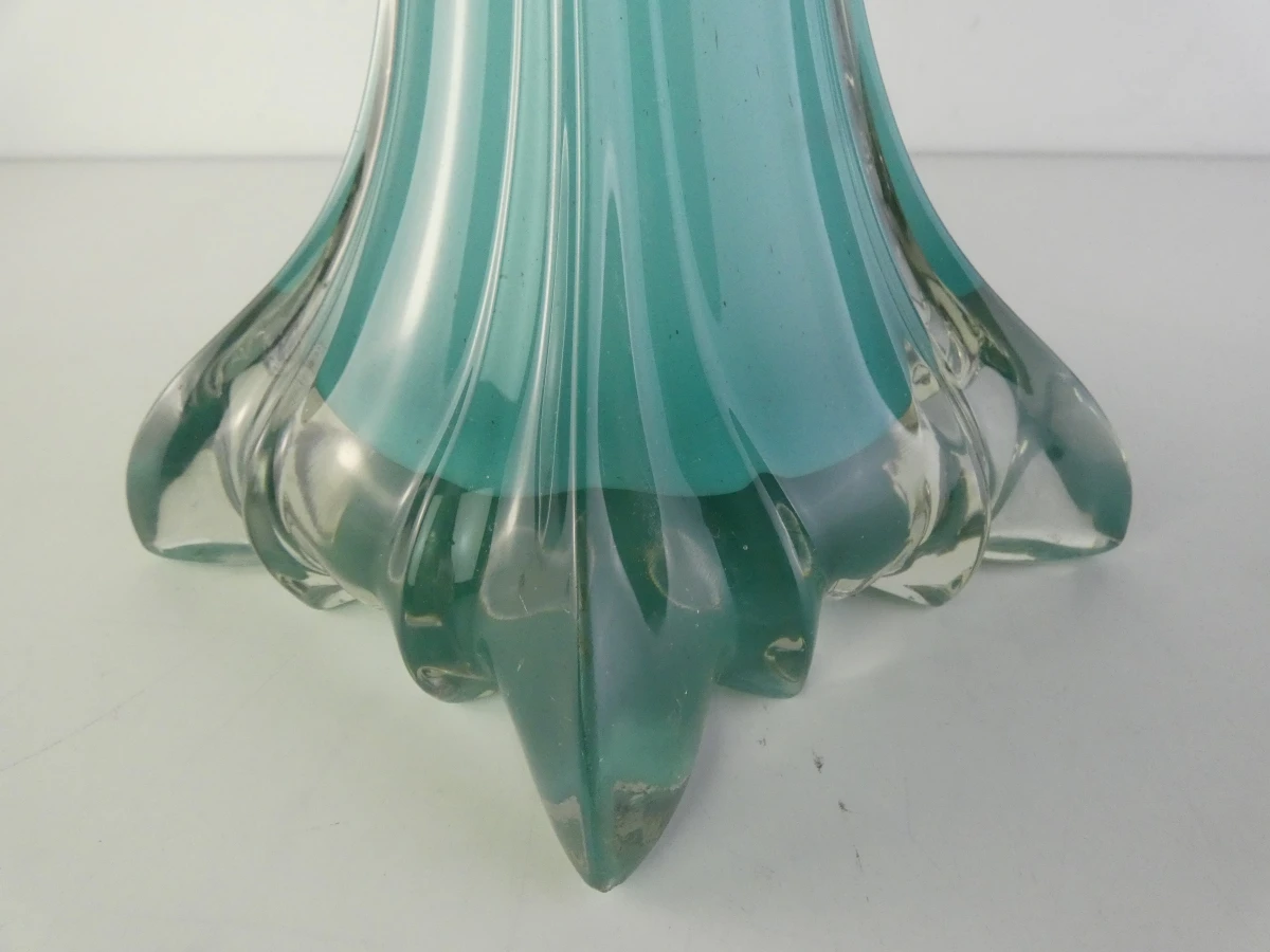 Handgemaakte hoge glazen vaas - JM Glass Studio - foto 3