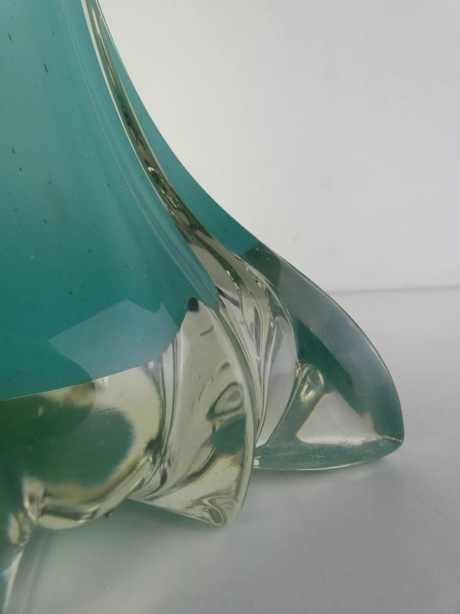 Handgemaakte hoge glazen vaas - JM Glass Studio - foto 4