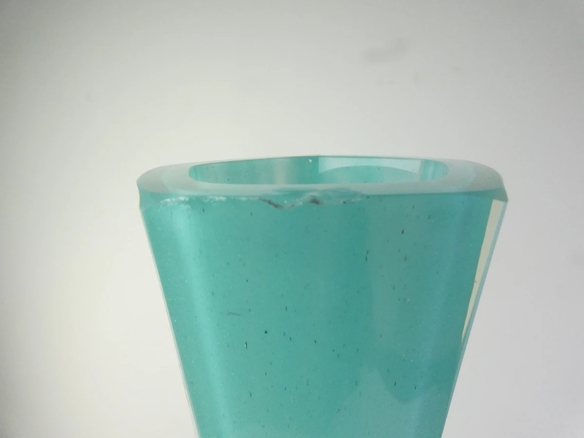 Handgemaakte hoge glazen vaas - JM Glass Studio - foto 8