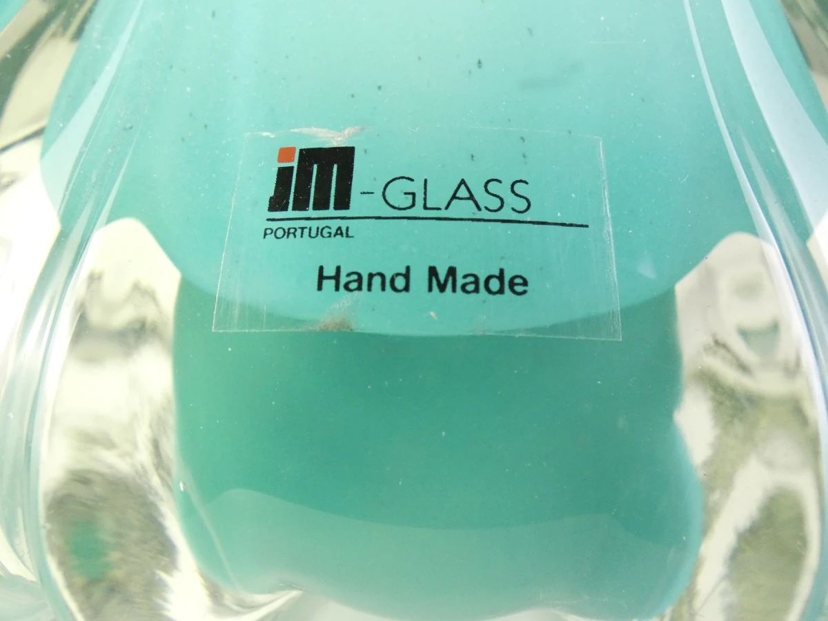 Handgemaakte hoge glazen vaas - JM Glass Studio - foto 9