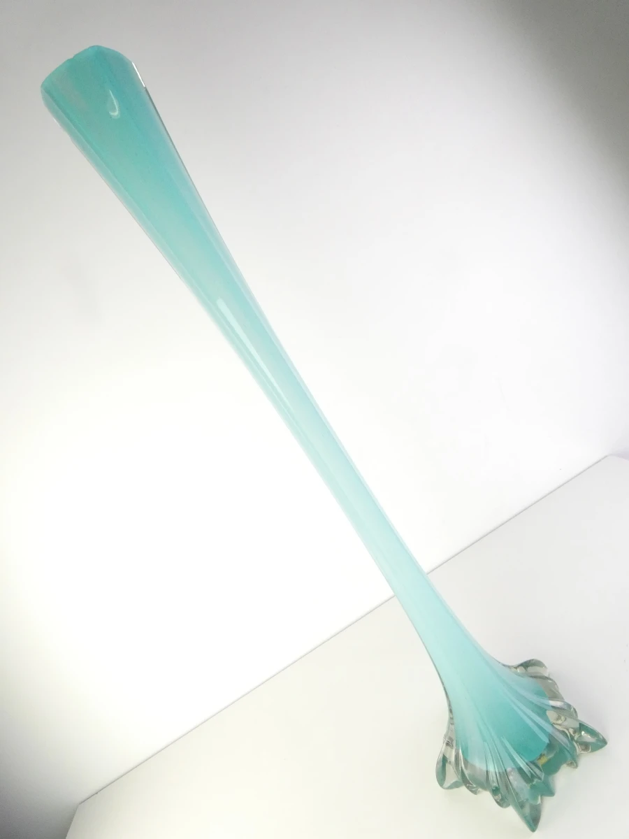 Handgemaakte hoge glazen vaas - JM Glass Studio - foto 13