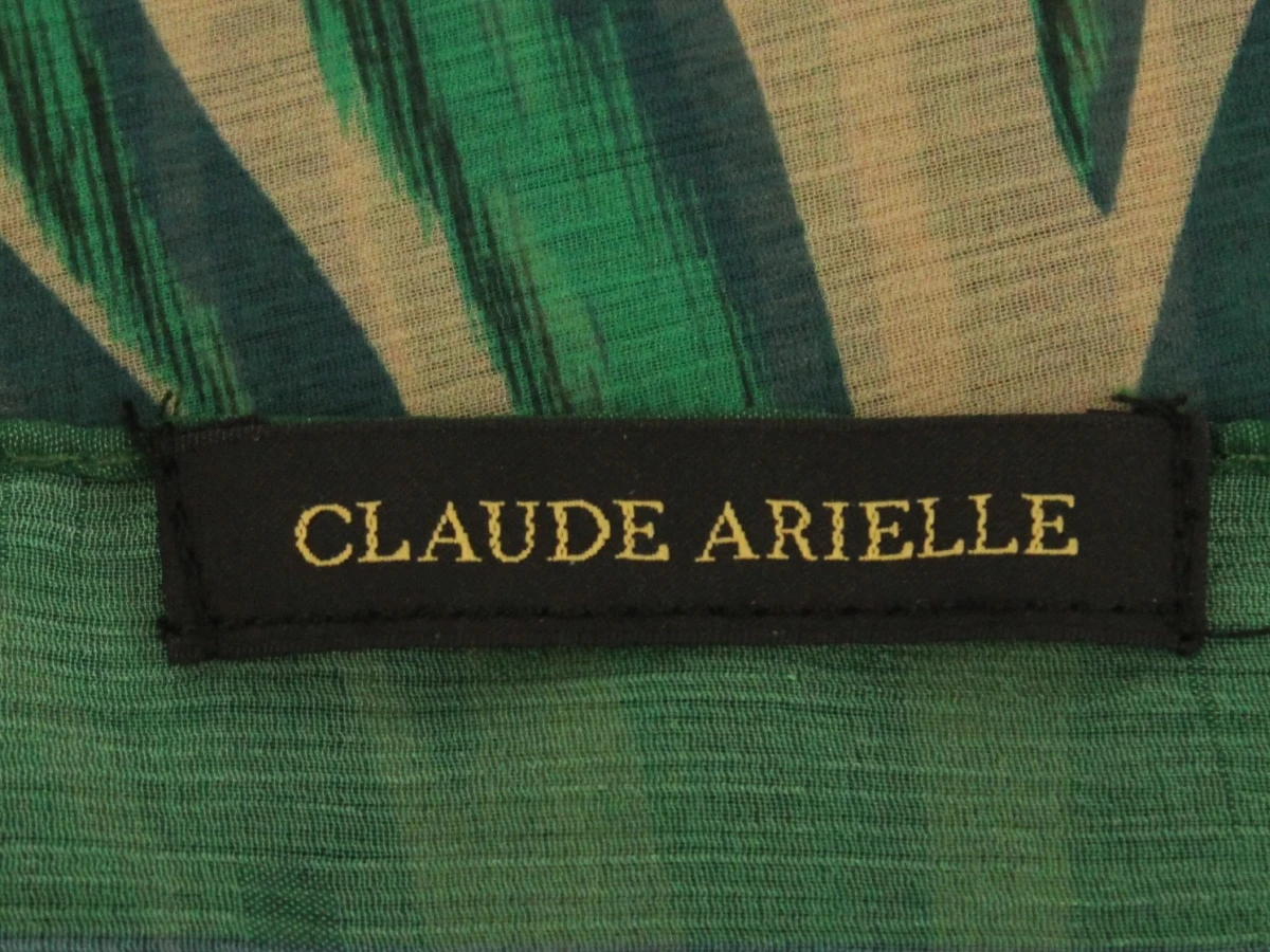 Claude Arielle groene zachte sjaal met zebraprint - foto 2