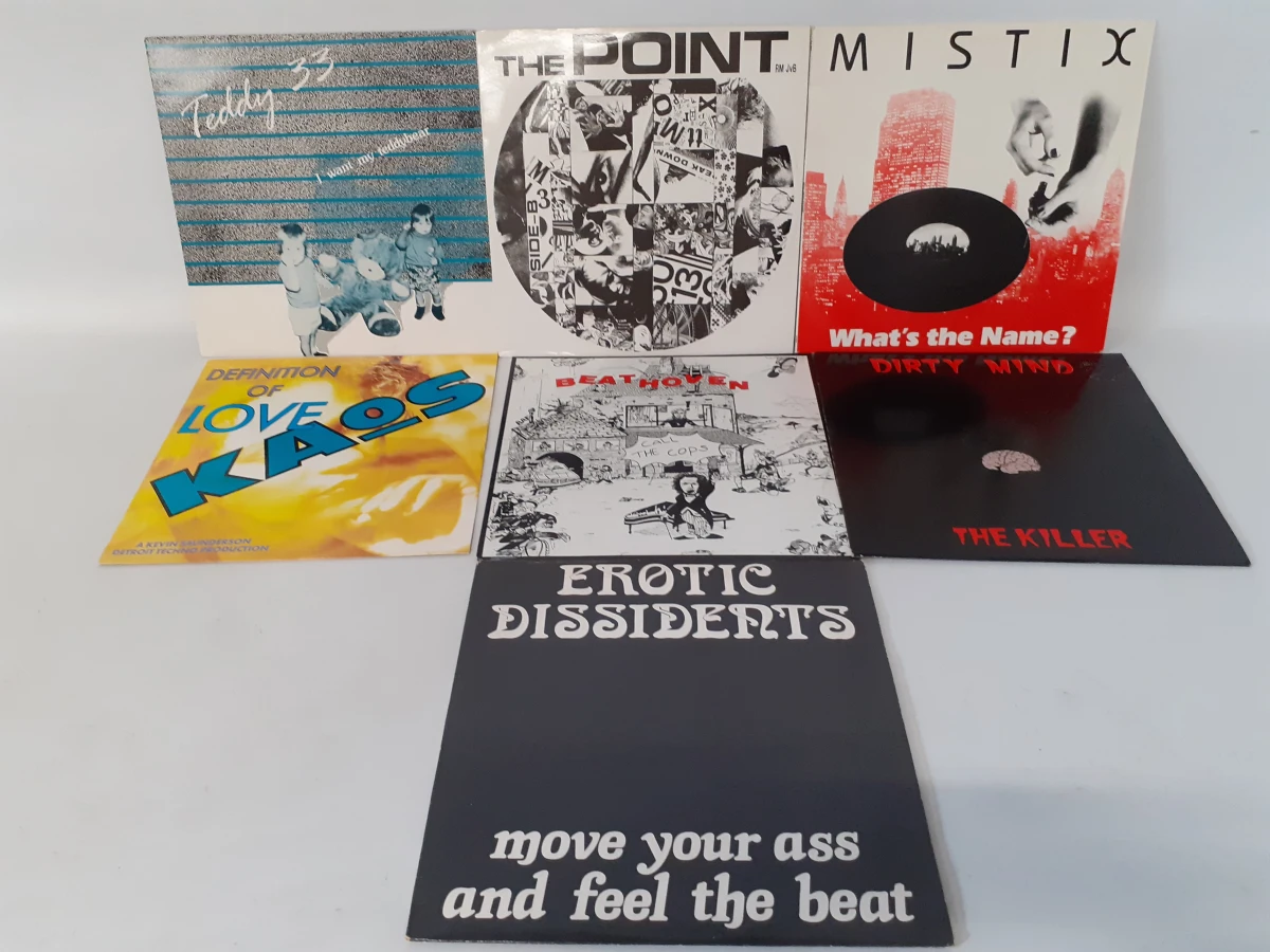 Vinyl: Lot van 13 Belgische retro house maxi singles - foto 2