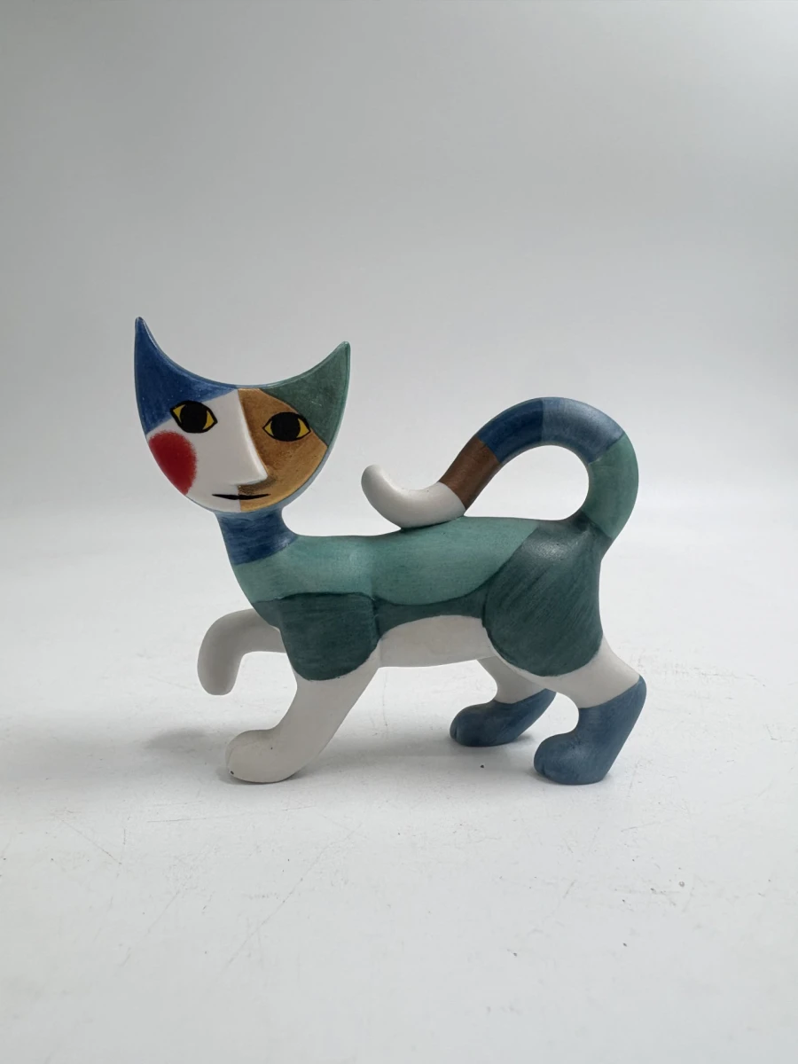 Kattenfiguur met kleurrijk design - foto 5