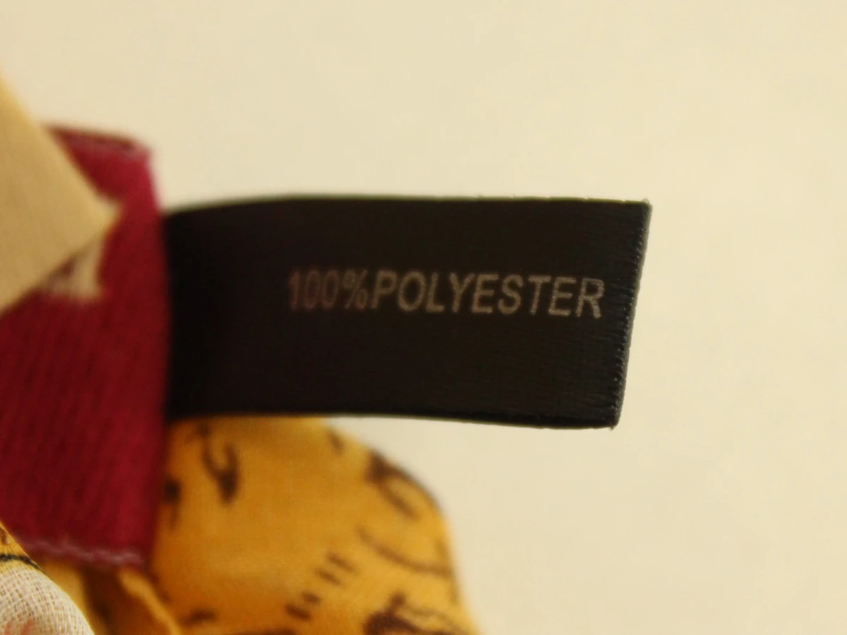 Dents gele sjaal met bloemmotief van polyester - foto 4