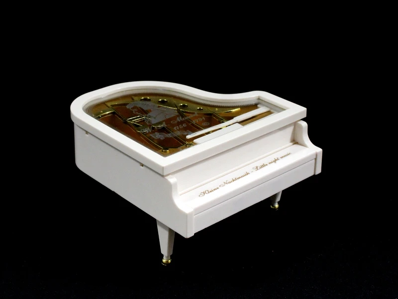 Vintage Muziekdoos, Miniatuurvleugel met Mozart