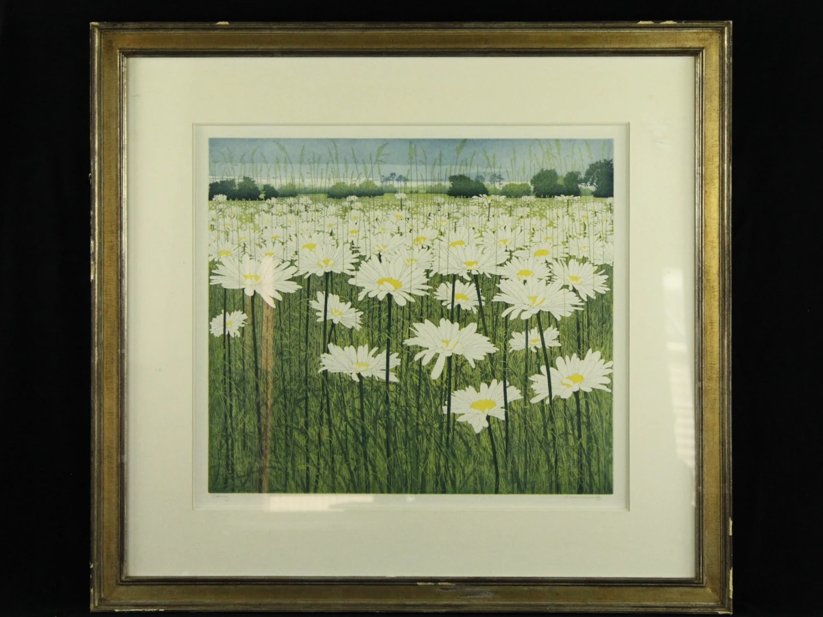 'Daisy' ets-aquatint Donald Wilkinson (°1937)