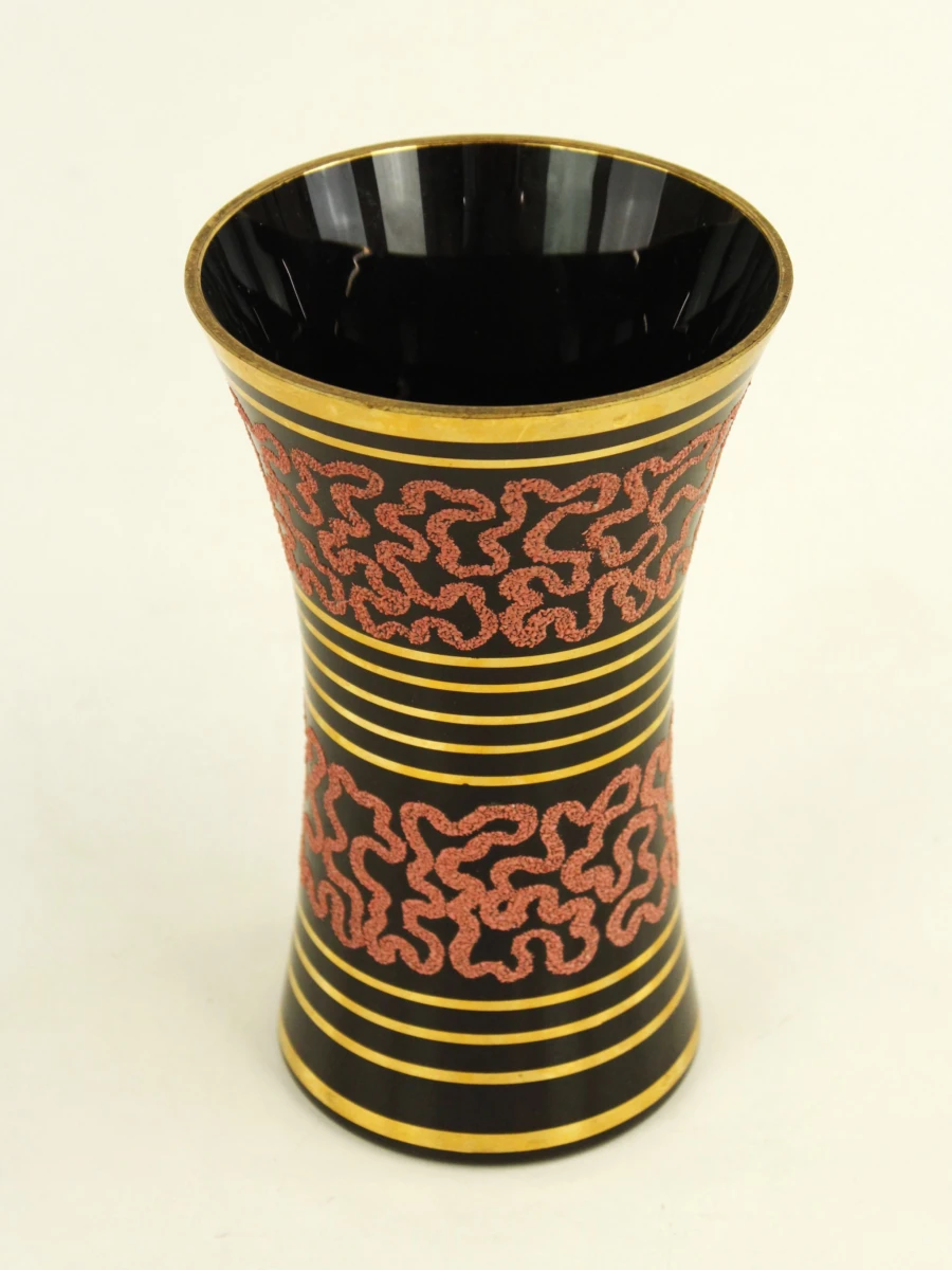 Vintage De Rupel-stijl vaas met dentelle-versiering - foto 2