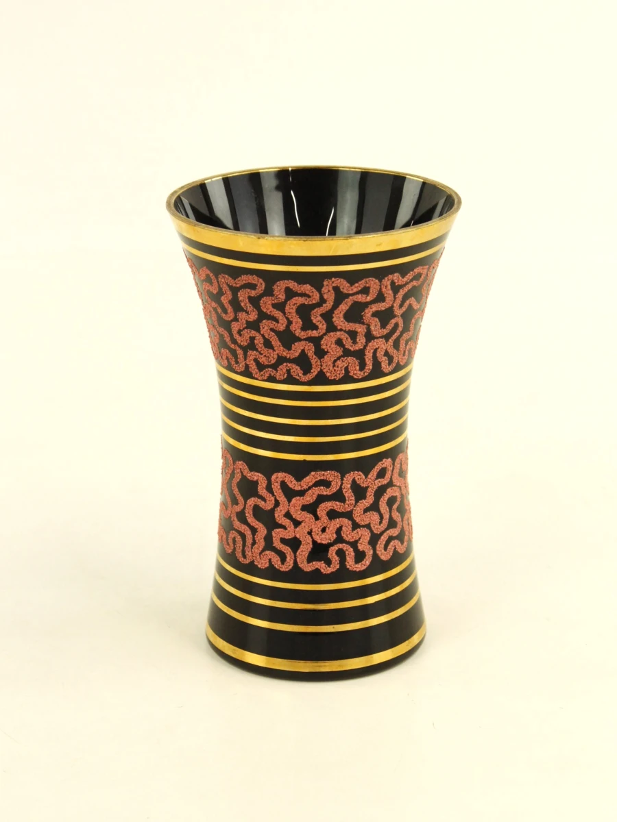 Vintage De Rupel-stijl vaas met dentelle-versiering - foto 3