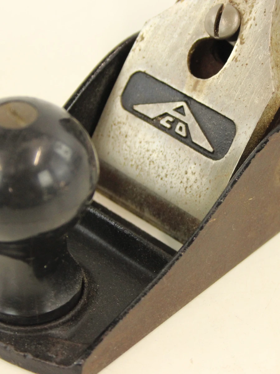 Set van 2 vintage schaafmachines van metaal - foto 10