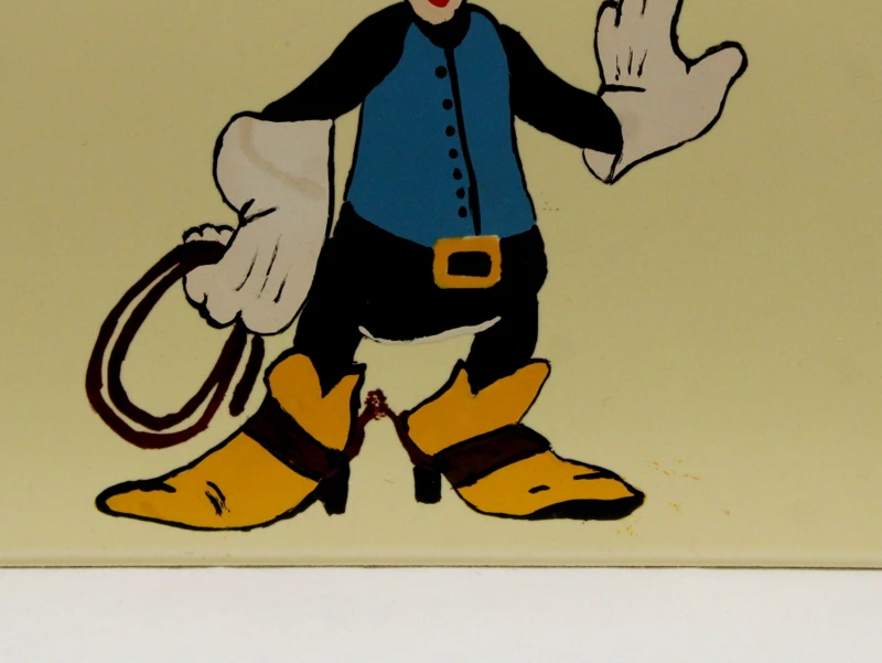 Vintage Mickey Mouse Cowboy wandtegel, België