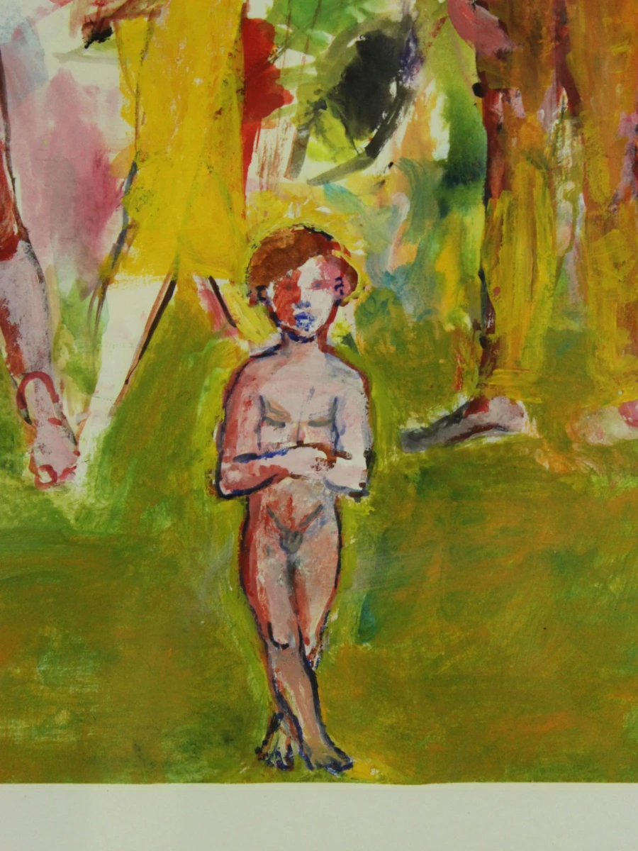 Bruno Dyckmans (1920-1998) – figuratieve compositie, mixed media
