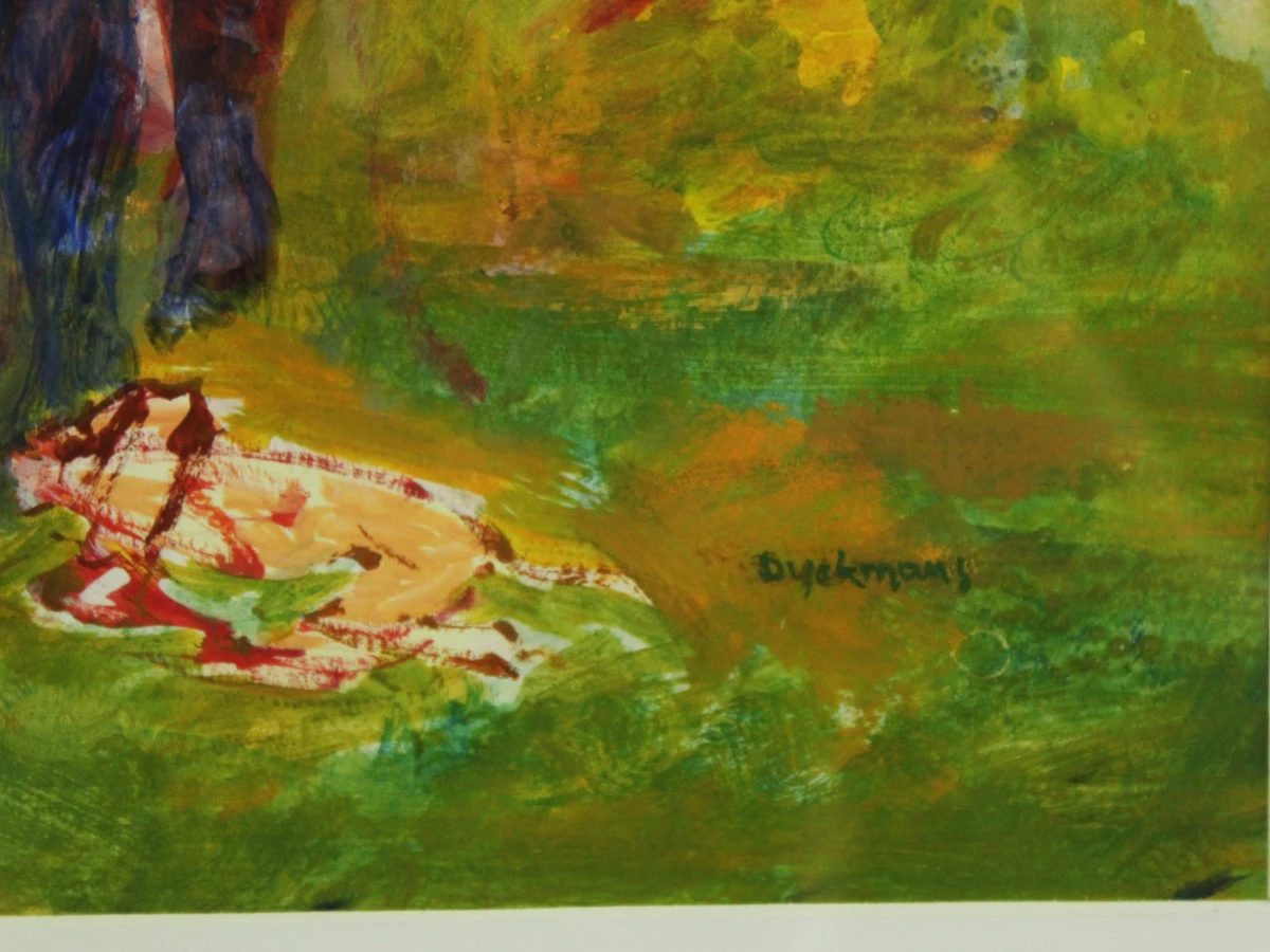 Bruno Dyckmans (1920-1998) – figuratieve compositie, mixed media