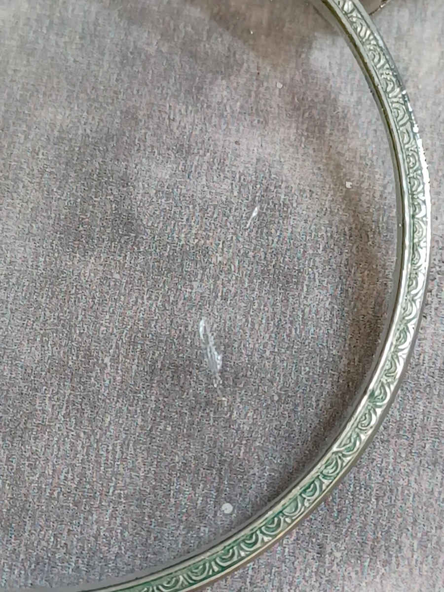 Antieke Art Deco vouwlorgnon met zwart emaille ingelegd handvat - foto 8