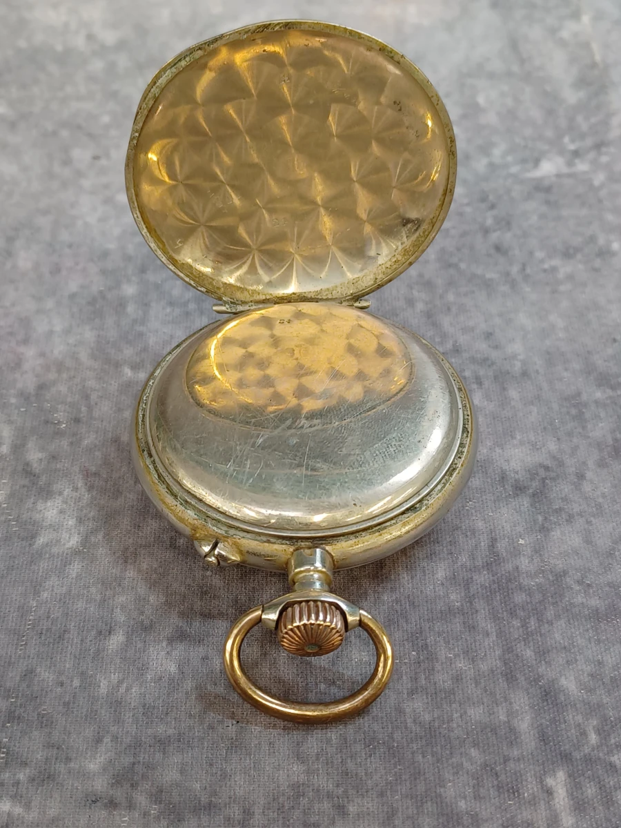 Antiek zakhorloge "La Bekaert Patent" met ketting - Een bijzonder uurwerk - foto 11