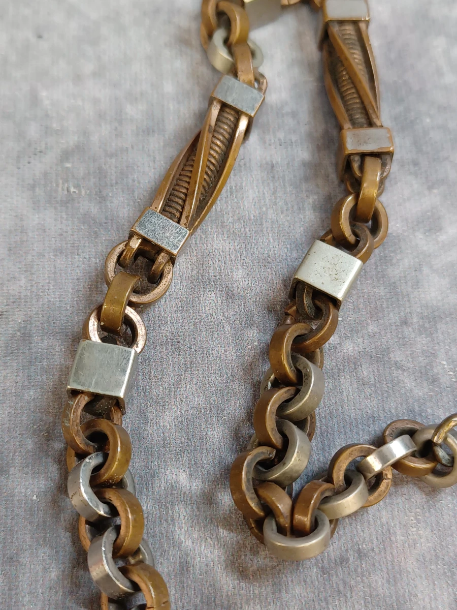 Antiek zakhorloge "La Bekaert Patent" met ketting - Een bijzonder uurwerk - foto 17
