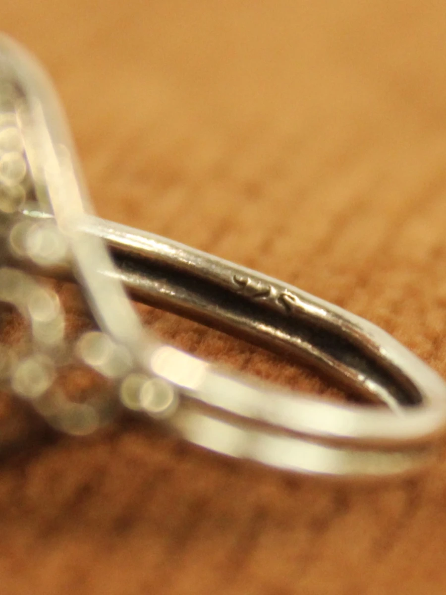 Sterling zilveren ring met carneool cabochon - foto 6