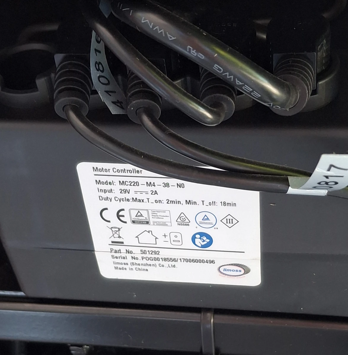 Rode leren relaxzetel met elektrische bediening