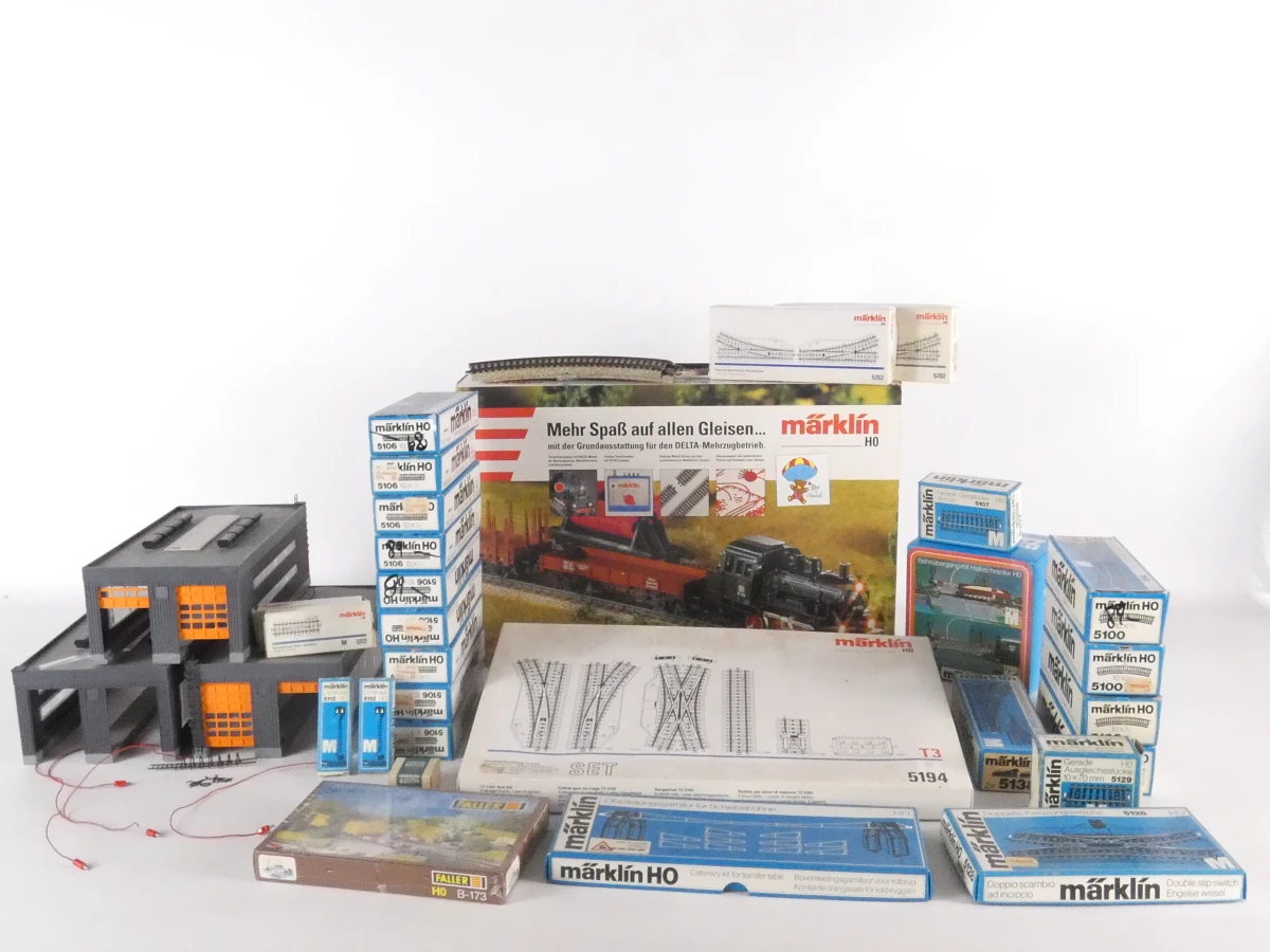 Märklin HO modeltrein startset met rails en accessoires