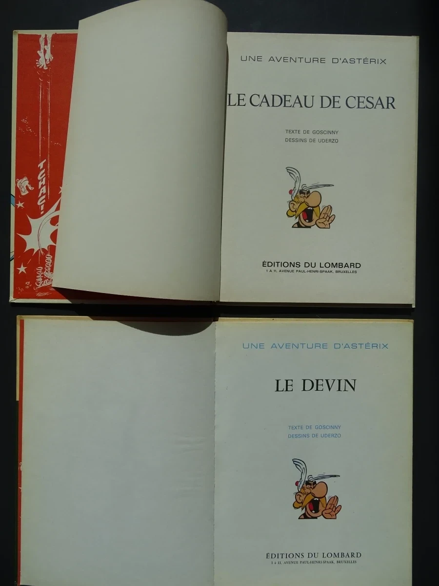 17 Franse; waarbij eerste drukken; stripverhalen "Asterix"