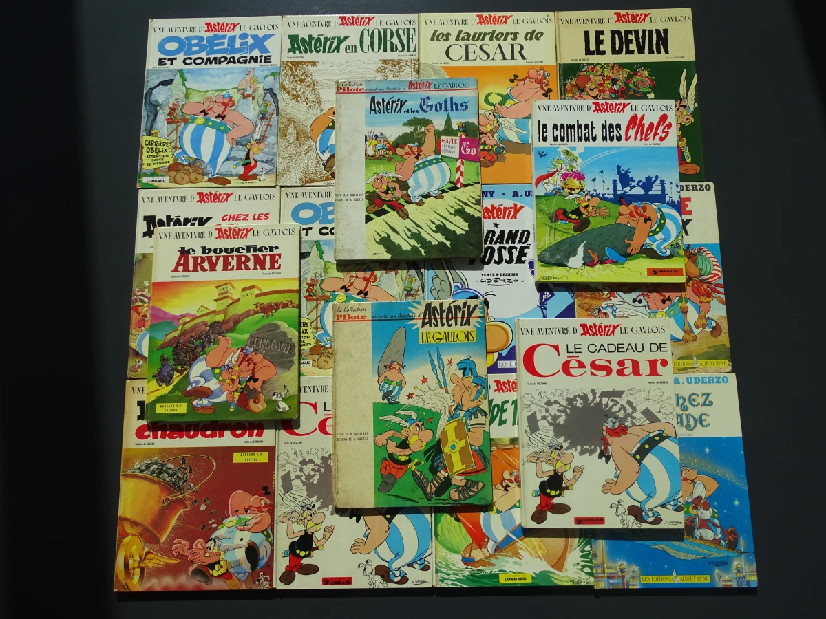 17 Franse; waarbij eerste drukken; stripverhalen "Asterix"