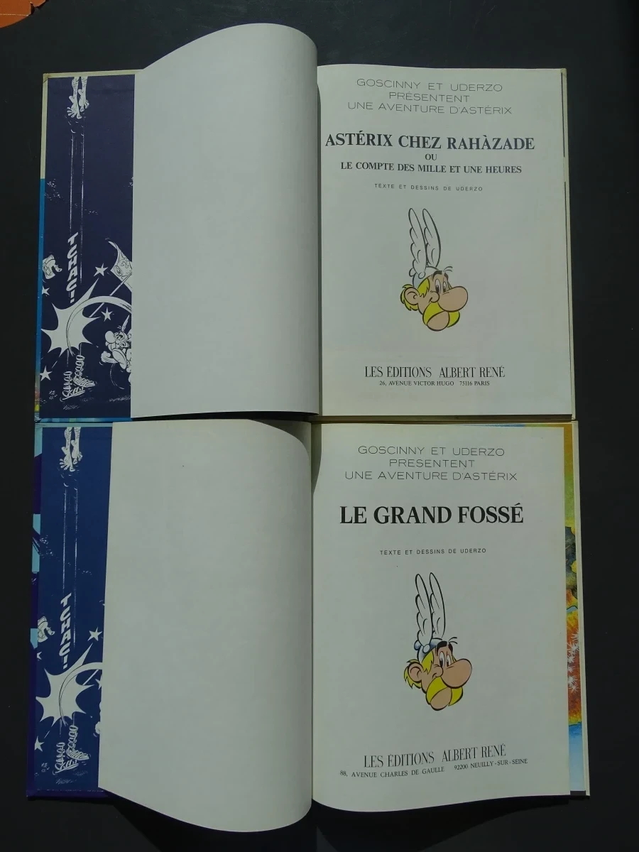 17 Franse; waarbij eerste drukken; stripverhalen "Asterix"